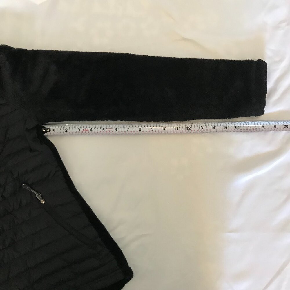 32 Degrees Quilted and plush full zippered jacket with pockets, black size Small - Picture 12 of 12